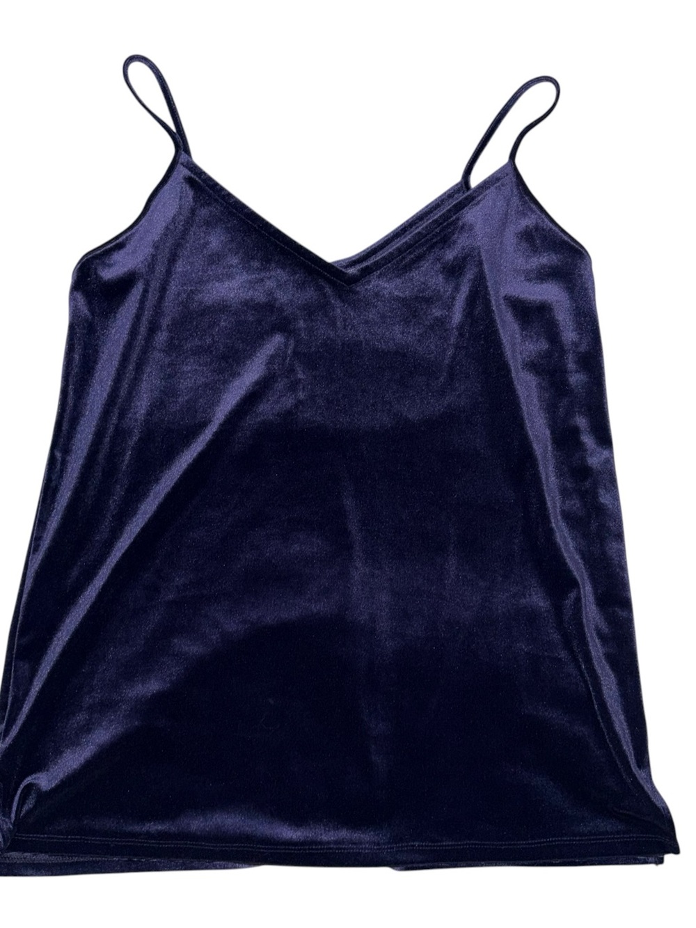 Old navy Velvet Navy Blue Cami Tank Top size Large